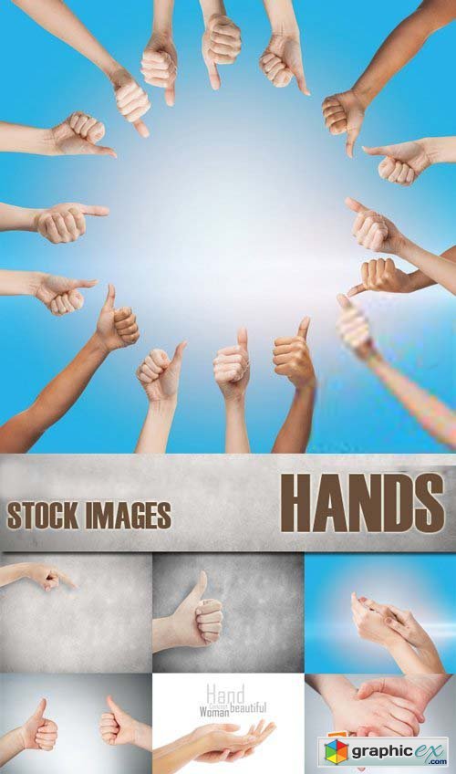 Shutterstock - Hands, 25xJpg
