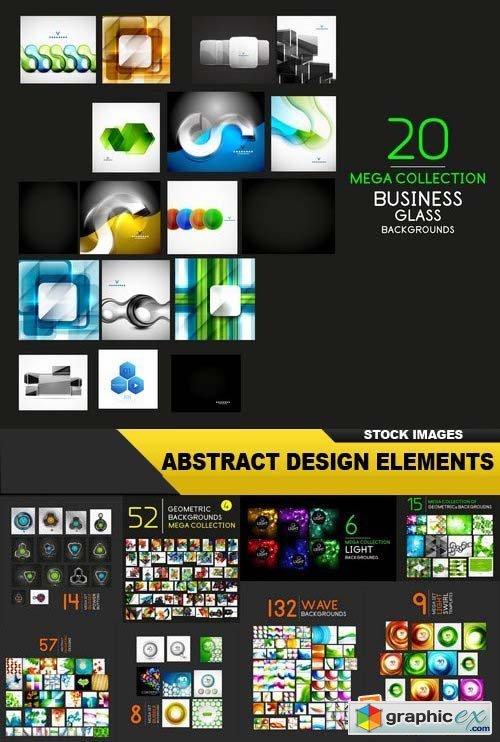 Collection Abstract Design Elements - 25 Vector