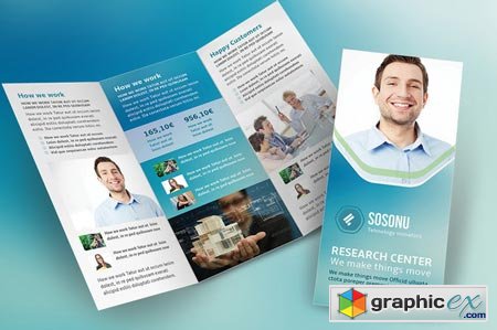 Clean Business Trifold Brochure 13646