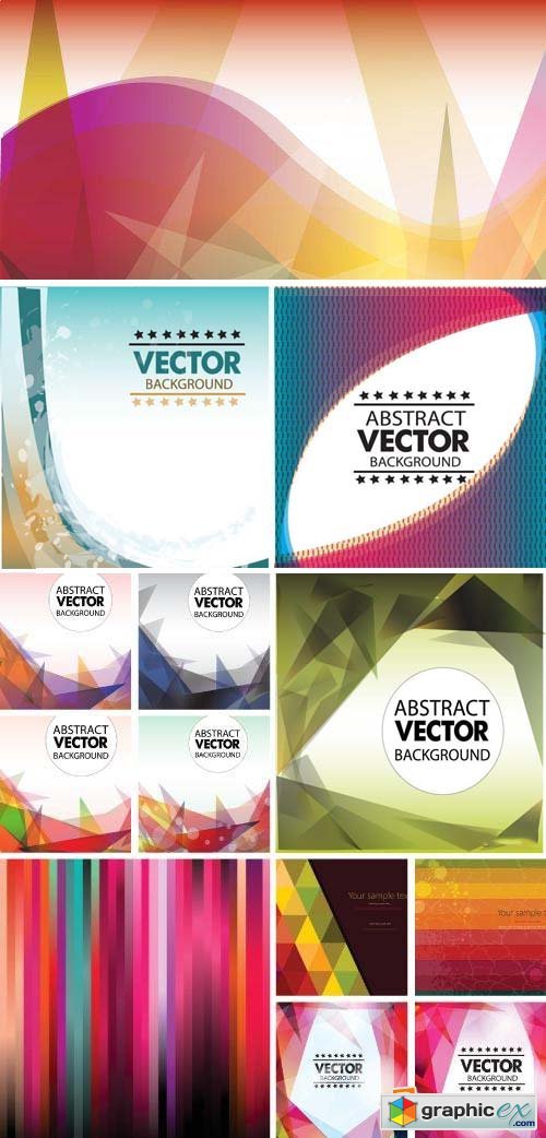 Abstract Vectors Backgrounds 25xEPS