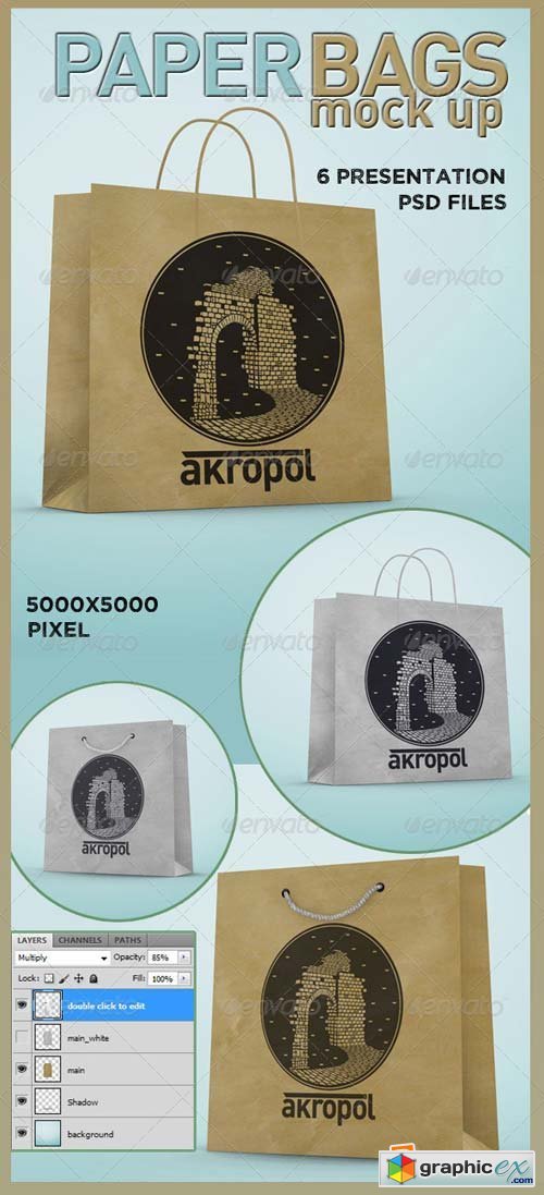 Paper Bags Mock Up