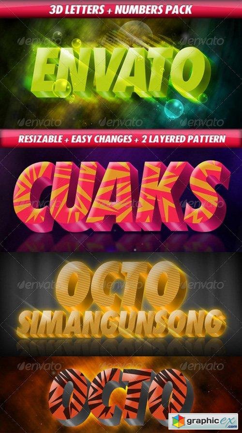 3D Letters Pack