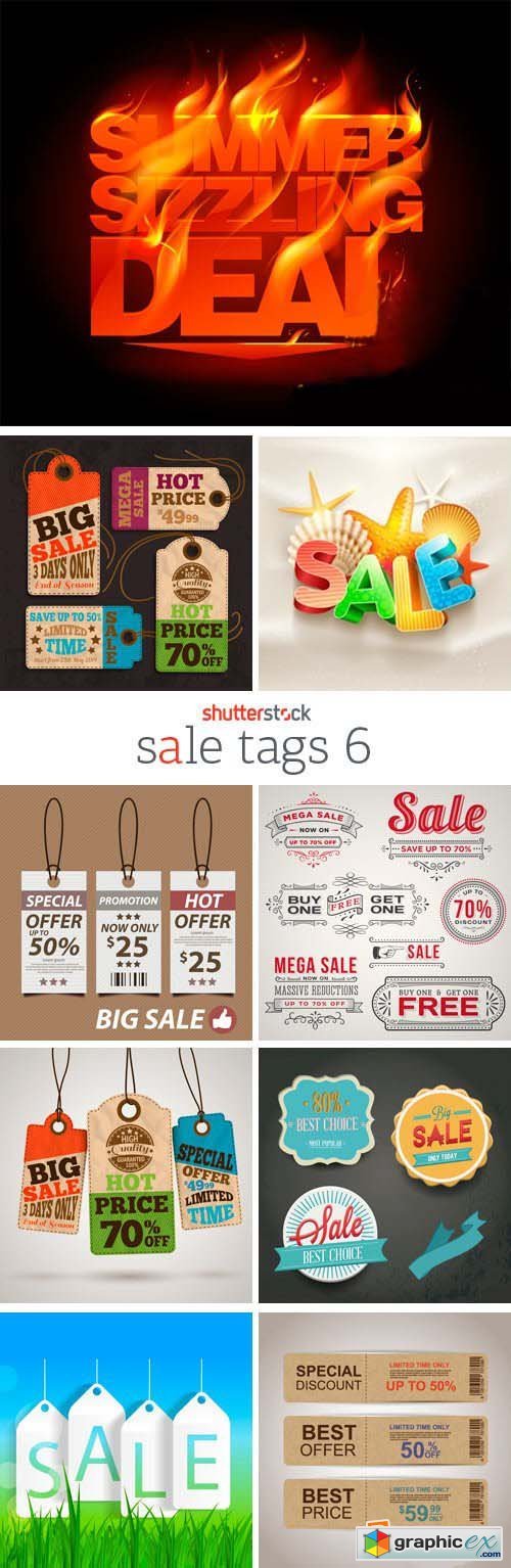 Amazing SS - Sale Tags 6, 25xEPS