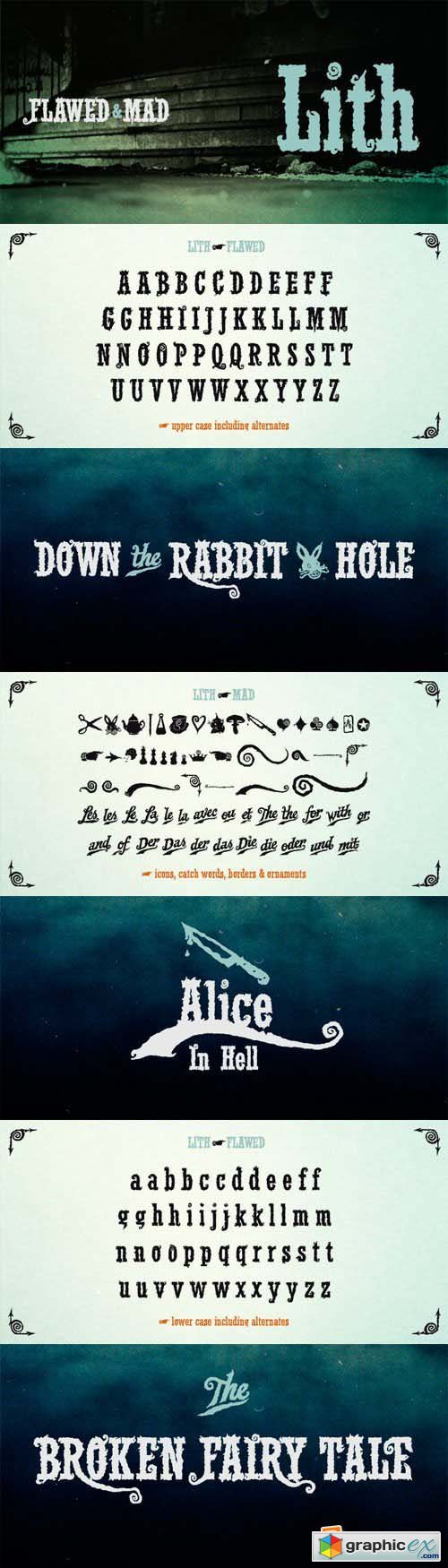 Lith Font Family - 2 Fonts for $22