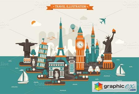 Travel InfoGraphic Elements 12622