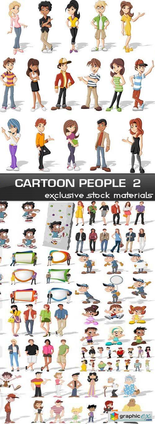 Cartoon People #2, 25xEPS