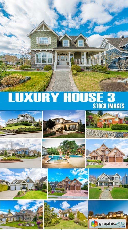 Stock Photos - Luxury house 3, 25xJPG