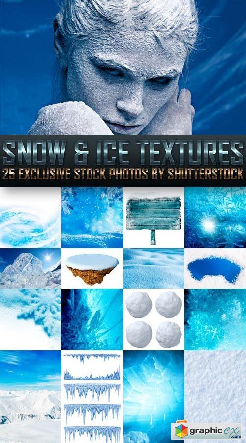 Snow & Ice Textures 25xJPG