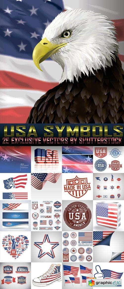 USA Symbols 25xEPS