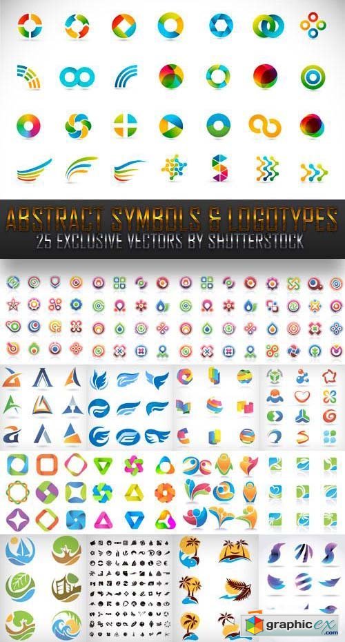 Abstract Symbols & Logotypes 25xEPS