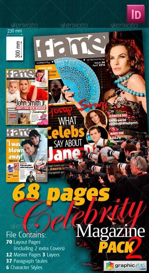 68 Pages Celebrity Magazine Pack 2