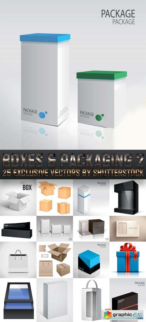 Boxes & Packaging 2, 25xEPS