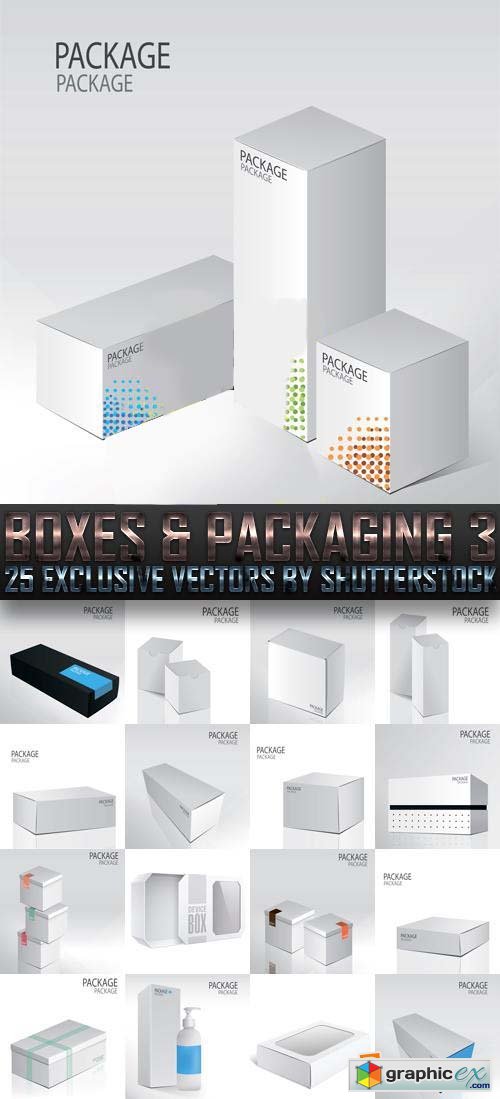 Boxes & Packaging 3, 25xEPS