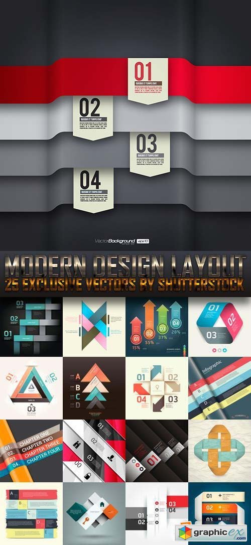 Modern Design Layout 25xEPS
