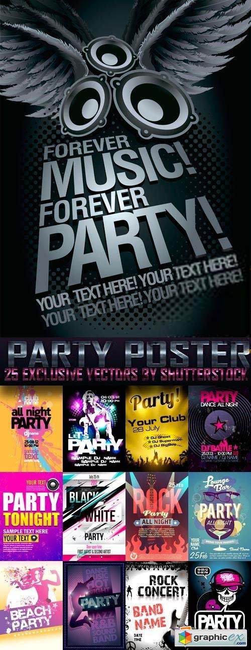 Party Poster 20xEPS