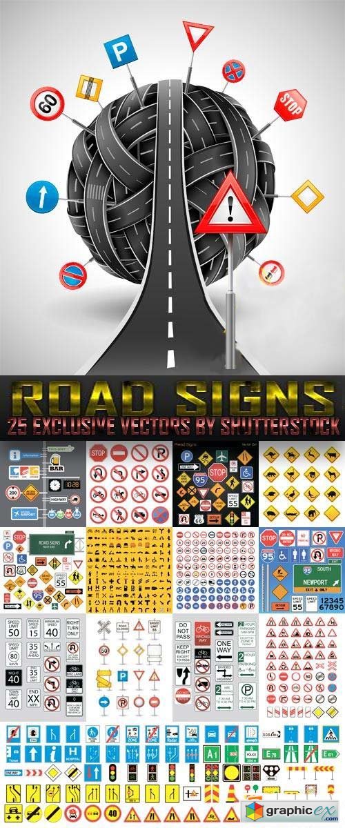 Road Signs 25xEPS