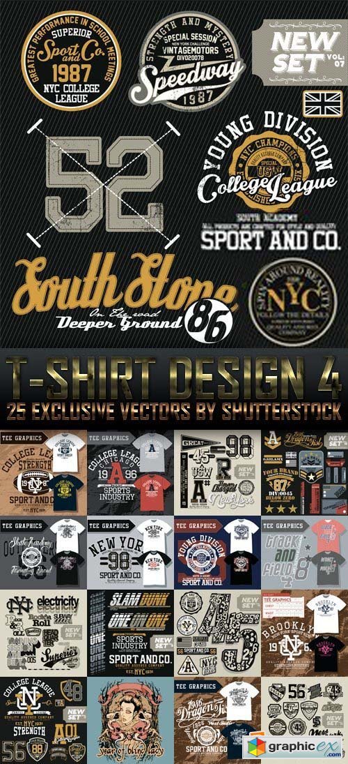 T-Shirt Design 4, 25xEPS