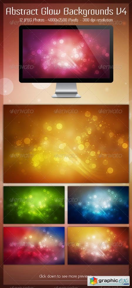 Abstract Glow Backgrounds V4 7765816