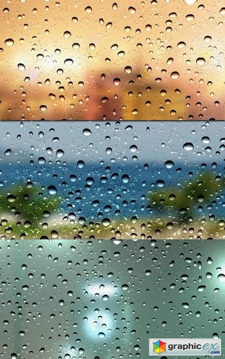PSD Water Drops Backgrounds