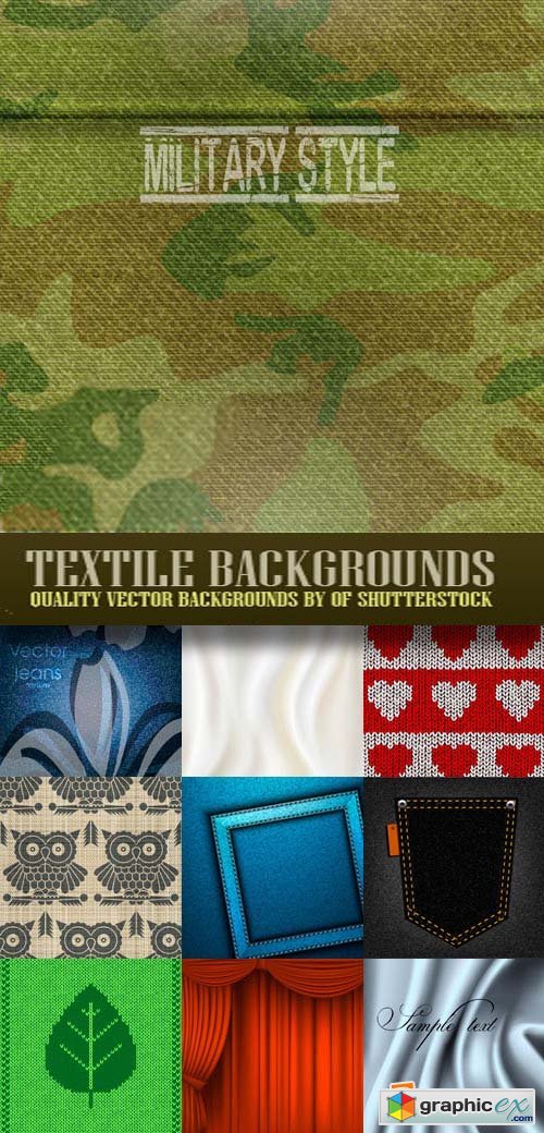 Textile Backgrounds 23xEPS