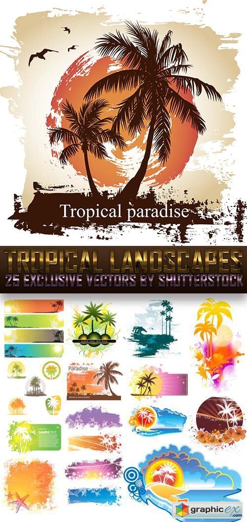 Tropical Landscapes 25xEPS