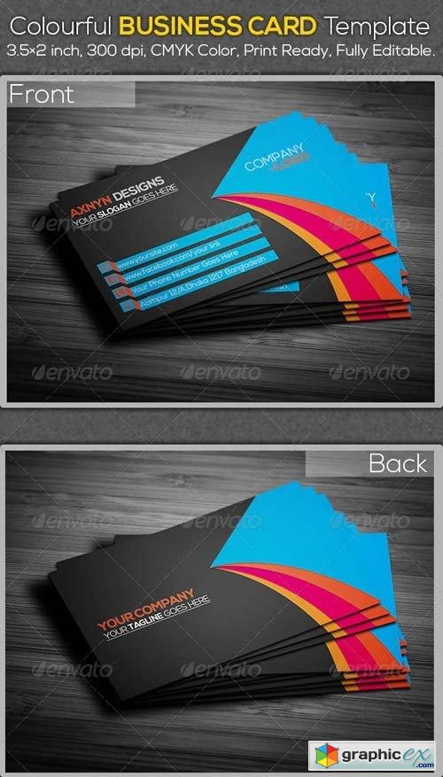 Colourful Business Card Template