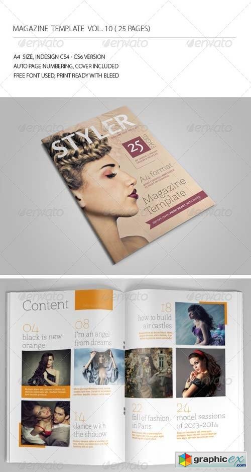 25 Pages Magazine Template Vol10