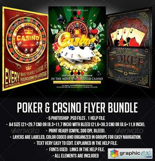 Poker and Casino Flyer Bundle