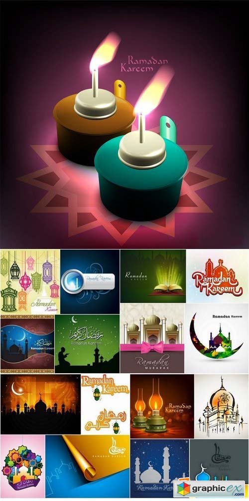 Ramadan Kareem Template Design in Vector from stock 3 25xEPS