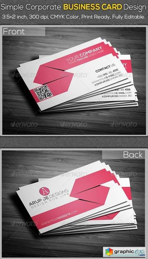 Simple Corporate Business Card Design