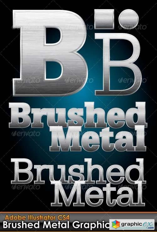 Brushed Metal Illustrator Graphic Style