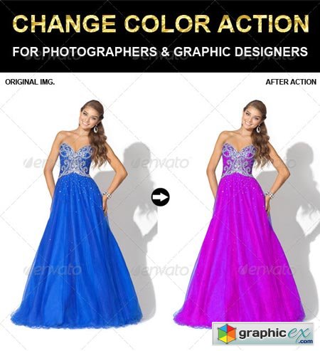 Change Color Photoshop Action 6625520
