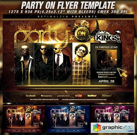 Party On Flyer Template 1963261