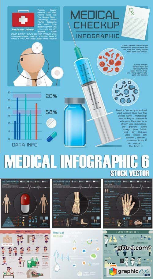 Stock Vectors - Medical Infographic 6, 25xEPS