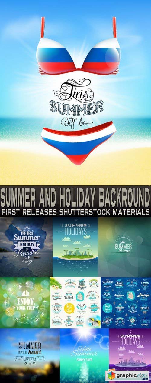 Amazing SS - Summer and Holiday Backround, 25xEPS