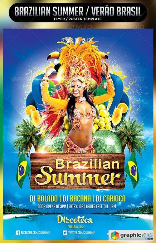 Brazilian Summer Flyer Template