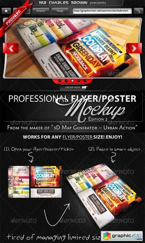 Professional Flyer & Poster Mockup Bundle 2