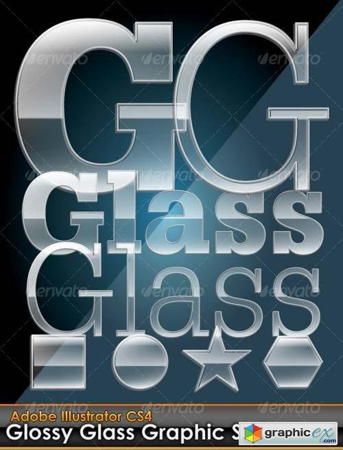 Glossy Glass Illustrator Graphic Style