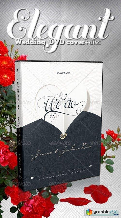 Elegant Wedding DVD Covers and Disc Label