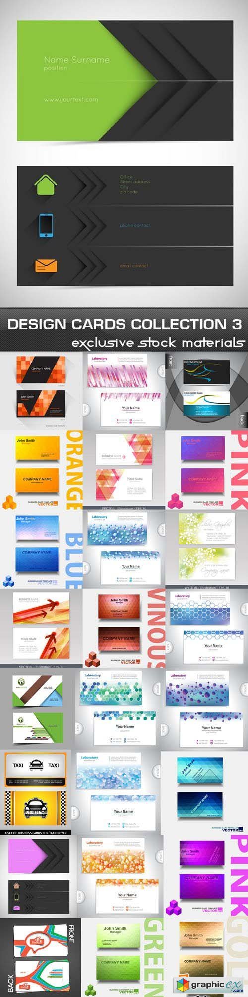 Design Cards Collection 3 25xEPS