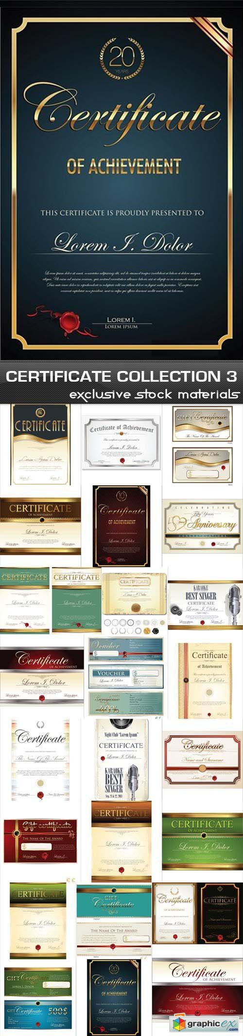 Certificate Collection 3 25xEPS