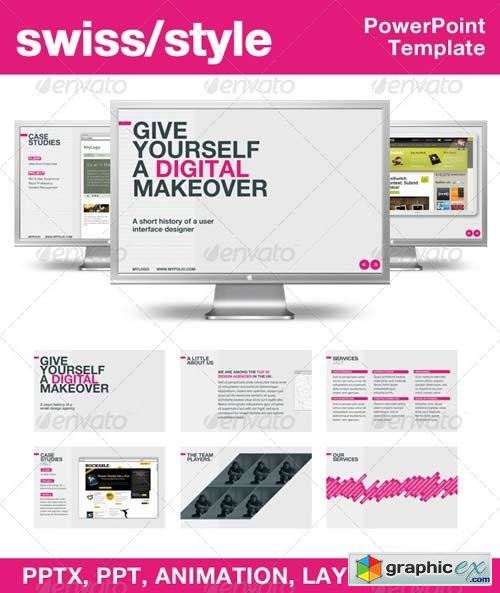 Swiss Style PowerPoint Template