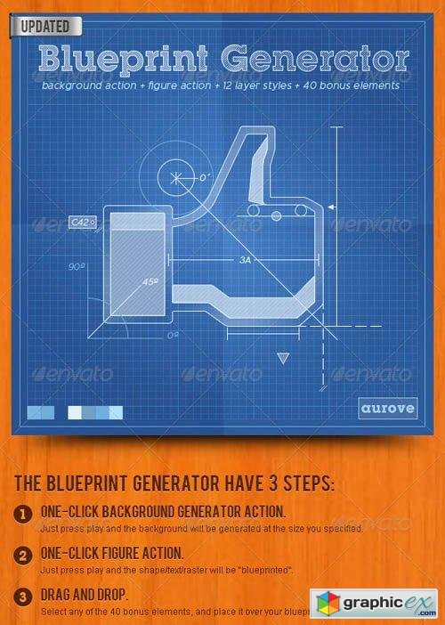 Blueprint Generator: Action + Layer Styles + Pat