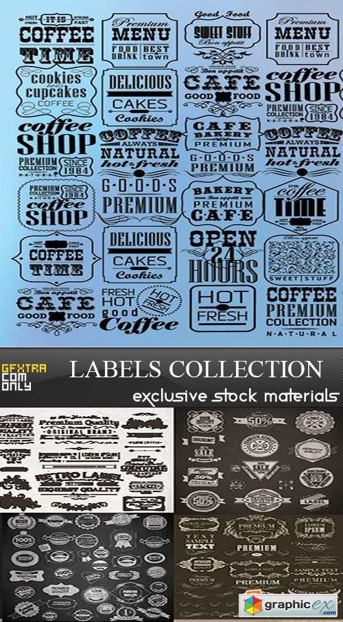 Labels and Design Elements, 25xEPS