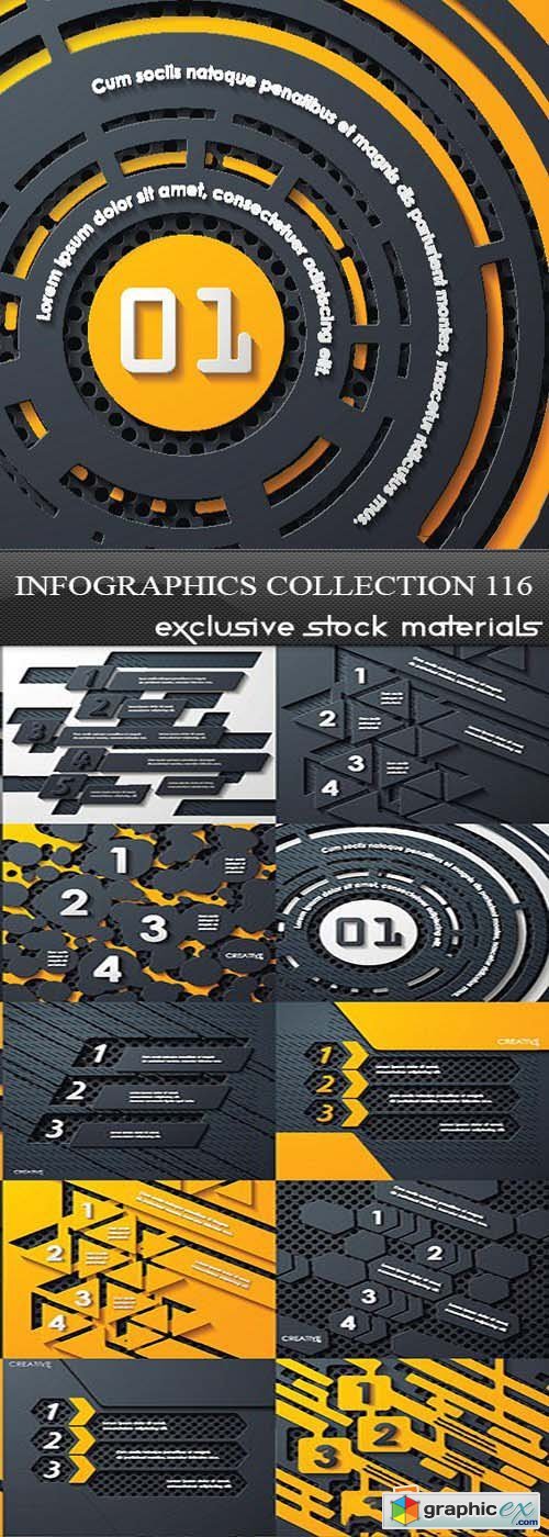 Collection of infographics vol.116, 25xEPS