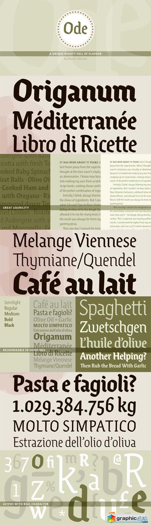 Ode Font Family - 5 Fonts for $219
