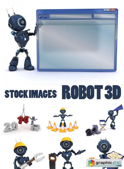 3D Robot, 25xJPG
