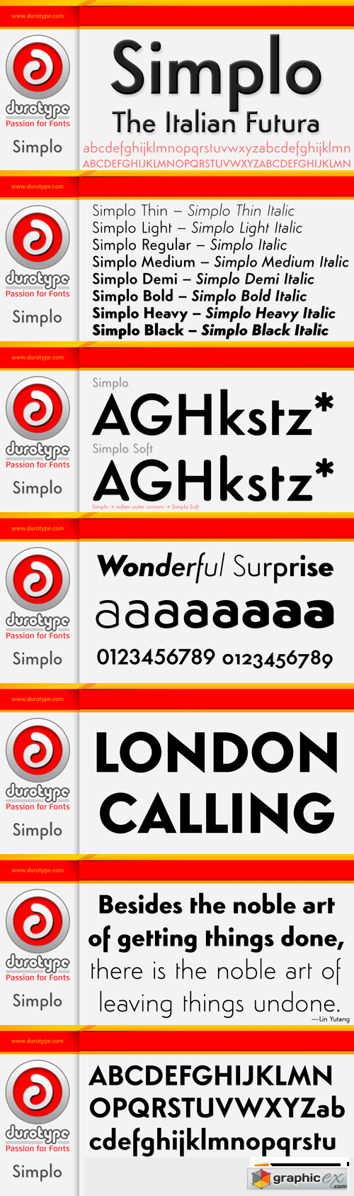 Simplo Font Family - 16 Fonts for $279