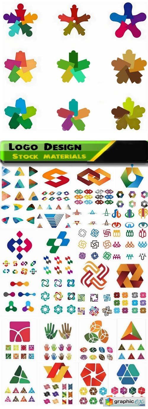 Logo Design in vector Set from stock 23 25xEPS