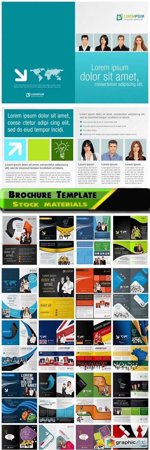Brochure Template Design in vector 25xEPS